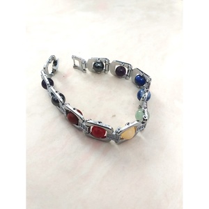 Wholesale Natural Crystal 7 <b>Chakra</b> Bead Metal <b>Bracelet</b> Figurine Mascot Pattern Feng Shui Style Unisex Business Gift <b>Bracelets</b> - Product Image 3