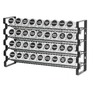 Set Organizzatore per Barattoli di Spezie con 36 Barattoli, Coperchi, Etichette e Imbuto per Organizzazione in Cucina - Product Image 3