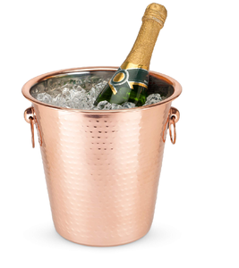 High Quality Copper Ice <b>Buckets</b> Rose Gold for Party for Beverage Tubs Ice <b>Buckets</b> With Ice Tong <b>Cheap</b> Price - Product Image 2