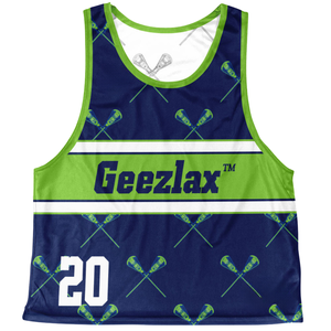 Pinnies de Lacrosse Reversibles Ligeros Personalizados a Precio de Fábrica para Hombre, Ecológicos, de Malla Reciclada, Elásticos y Transpirables - Product Image 1