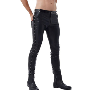 Top Selling Men Breathable Casual <b>Wool</b> Straight <b>Pants</b> High Quality Solid Color Button Flat Front Elastic Waist <b>Pant</b> - Product Image 3