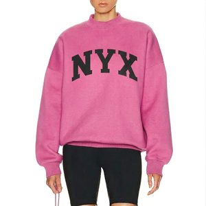 Daily Fashion Mockneck Sweatshirt Women Oversized Pullover Soft Fleece Cotton Warm Casual Winter Outfit Style - Product Image 1