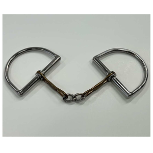 Mors pour chevaux en acier inoxydable fabriqués à la main, design équilibré, anneaux en D, respirants, de haute qualité, pour usage équestre sportif - Product Image 1
