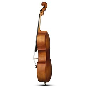 Matte Natural Color Full Side 4/4 Spruce Cello Panel with Bag Bow Rosin Bridge Strings - Product Image 2