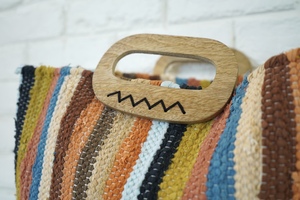 Bolso Bandolera de Mujer Estilo Bohemio Ecológico Hecho a Mano 2026, Bolso de Viaje de Playa de Algodón Trenzado a la Moda - Product Image 2