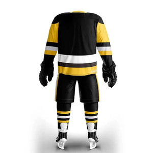 Ensemble de maillots de hockey sur glace des Penguins de Pittsburgh ZALER, manches longues, imprimé par transfert thermique, évacuation de l'humidité, imperméable, unisexe, adulte - Product Image 2