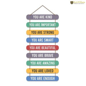 Arte de Pared de Madera con Frases Positivas Modernas para Decoración de Sala de Estar u Oficina - Product Image 4