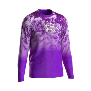 T-shirt de pêche pour homme, qualité supérieure durable, 100 % polyester respirant, impression personnalisée - Product Image 1
