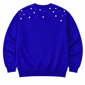 เสื้อสเวตเชิ้ตประดับมุกสำหรับผู้หญิง Sigma Gamma Rho ปักตัวอักษรกรีก คอกลม แขนยาว สไตล์ลำลอง เสื้อพูลโอเวอร์สำหรับชมรมนักศึกษา - Product Image 4