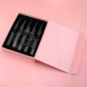 High Quality Fiber Tip Curved Classic 90 Degree Boot Volume Eyelash Extension Tweezer Pointed Tool for Russian Volume Fans - Product Image 6