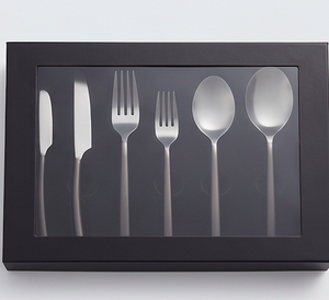 Ensemble de couverts minimalistes en acier inoxydable avec finition miroir, couteau, fourchette, cuillère, résistant à la rouille, compatible lave-vaisselle, pour mariage - Product Image 6