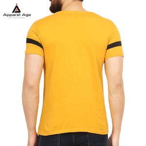 เสื้อยืดสตรีทแวร์คุณภาพพรีเมียมสำหรับผู้ชาย ทรงหลวม พิมพ์ลาย ผ้าฝ้าย 100% สีตัดกัน วัสดุที่ดีที่สุด เสื้อยืดผู้ชาย ขายส่ง - Product Image 3