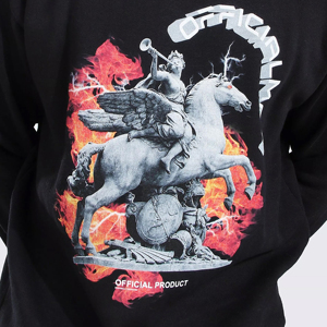 Custom Logo High Quality 100% Cotton 370/430 GSM Fleece Crewneck Printed Loose <b>Long</b> Winter <b>Sweatshirt</b> for Men 2 Pcs - Product Image 6