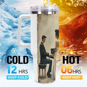 Vaso de acero inoxidable de 40 oz con logotipo personalizado para clubes de tiro con arco - Product Image 6