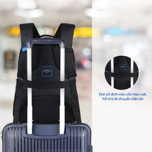 Stargo Lightweight Polyester Water Resistant <b>Laptop</b> <b>Backpack</b> 15.6 Inch Unisex Minimalist Design Zipper Closure Soft Handle 24L - Product Image 5