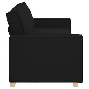 Sofá de tela negra de 3 plazas de 86.6"x30.7"x33.1" para sala de estar - Product Image 5