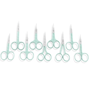 Précision 3.5mm d'épaisseur en acier inoxydable incurvé sourcil tondeuse ciseaux lames larges pointe pointue pour la beauté de coupe pointue - Product Image 2