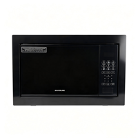 Four à micro-ondes encastrable 70L, verre noir, commande numérique, 900W micro-ondes et 1320W fonction grill pour cuisine domestique