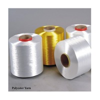 NE 40s/1 DTY Ring Spun Dyed Eco-Friendly High Strength Textured Yarn 100% Polyester ISO9001 Certified Crochet