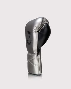 Guantes de boxeo Fly grises personalizados de último modelo, 100% cuero genuino de primera calidad, con cordones, para sparring y boxeo. - Product Image 3
