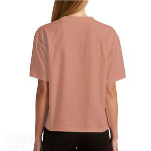 Proshah Boxy เสื้อยืดผู้หญิง,เสื้อยืดสตรีสีโรสโกลด์พีชผ้าฝ้ายความยาวปานกลาง100% - Product Image 6