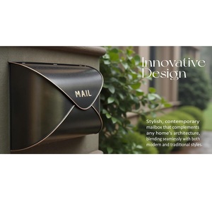 Premium Modern Envelope Mail <b>Box</b> Bronze Piping Stamped MAIL <b>Drop</b> Catcher Bulk - Product Image 2