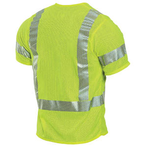 Chaleco de Seguridad Laboral de Alta Visibilidad con Tiras Reflectantes, Múltiples Bolsillos, Tejido de Malla para Protección Diaria, Transpirable, para Hombre - Product Image 3