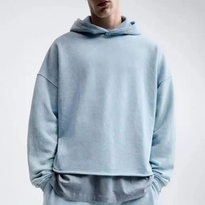Sweat à capuche streetwear pour homme, brodé et orné de strass, personnalisable pour les collections de marques américaines avec étiquette privée - Product Image 6
