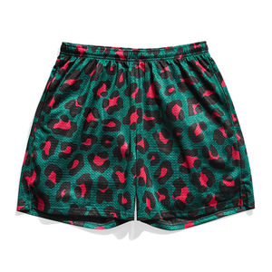 Shorts décontractés pour hommes avec taille élastique, motif uni, shorts en maille sublimée, taille mi-haute, techniques de teinture unie, fabriqués au Pakistan - Product Image 3