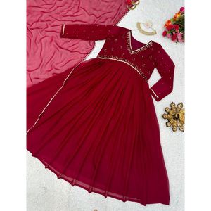 ชุดงานตัดผ้าจอร์เจียพร้อมชุดเดรสงานผ้า Dupatta RANI ที่น่าสนใจ - Product Image 4