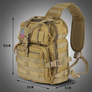 Tactical Nylon Cross Body Sling Bag with Shoulder Strap for Hunting Unisex Waterproof Softback <b>Backpack</b> - Product Image 4