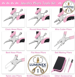<b>Long</b> <b>Nose</b> Stainless Steel Lightweight Jewelry Making Pliers for Bracelet Polishing and DIY - Product Image 3