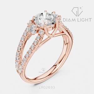 Bague de mariage en or blanc 14 carats avec diamant de laboratoire certifié IGI, taille ronde 1,159 carats, bijou raffiné, cadeau pour fiançailles, mariage ou anniversaire - Product Image 4