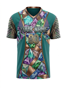 Jersey de Fútbol Americano al por Mayor para Niños, Uniforme Personalizado para Equipos Juveniles, 195GSM, Poliéster Ligero y Transpirable - Product Image 3