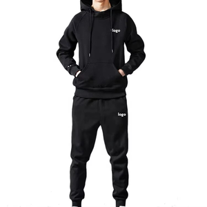OEM Comfortable Sports Hoodie and Sweat <b>Pants</b> Set Tracksuits Wholesale 2 Piece Zip Hoodie Track Suit Men - Product Image 3