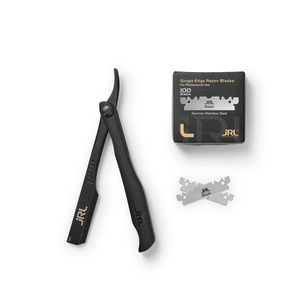 Tijeras de Acero Inoxidable Magnéticas Negras JRL de Lujo con Borde Recto, Hoja Afilada de 30 Dientes, Mango Corto para Uso con Mano Derecha en Peluquería - Product Image 3