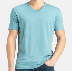 Camiseta Básica de Algodón Premium para Hombre, Corte Regular, Ligera, Manga Corta, Lisa, Informal, para Moda Urbana, OEM, ODM, Personalizada - Product Image 5