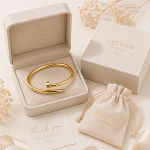 Luxury Stainless Steel Nail Bracelet with Sparkling Rhinestone for Women <b>Wedding</b> Party Jewelry Wholesale - Product Image 4