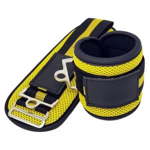 Wholesale Custom Logo Yellow Ankle Straps Heavy Duty D Ring <b>Cable</b> Machine Attachment Padded Foot Cuff Leg Workout Gym <b>Gear</b> - Product Image 1