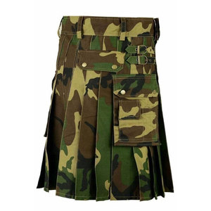 Cotton Utility Kilt - Men's Tactical Scottish Kilt - Camo Kilt 2026 - Product Image 2