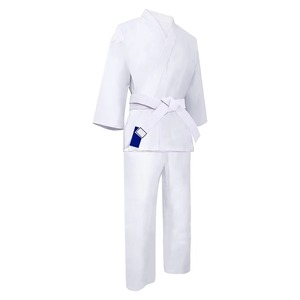 Uniforme de Karate Gi 100% Algodón Unisex, Duradero, Transpirable, Ropa Tradicional de Entrenamiento para Adultos, Blanco, Estilo Holgado, 160g, Personalizable por Delante - Product Image 5