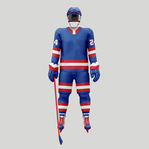 Uniforme de Hockey sobre Hielo al Por Mayor, con Logotipo Personalizado, Informal, Deportivo, Transpirable, 100% Poliéster, Antibacteriano, Unisex - Product Image 5