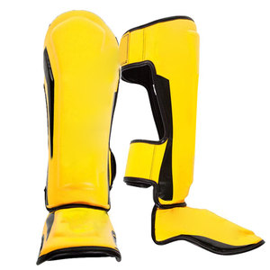 Espinilleras de Cuero con Logotipo Personalizado de Último Estilo, Protección Profesional Ligera para Exteriores, Espinilleras de MMA - Product Image 1