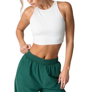 Custom Wholesale Women High Neck Crop Tank <b>Top</b> OEM ODM Manufacturer Sleeveless Workout <b>Top</b> Slim Fit Yoga Activewear - Product Image 4