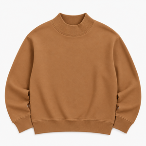 เสื้อสเวตเชิ้ตผู้หญิงคอเต่าทรงหลวมสีอ่อน ราคาถูก ผ้าฟลีซ ใส่สบาย ระบายอากาศได้ดี ไม่หดตัว เหมาะสำหรับฤดูหนาว - Product Image 6