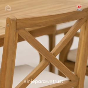 Timeless Solid Teak Wood Outdoor Dining <b>Set</b> <b>Restaurant</b> Patio Garden Resort Hotel Furniture Handmade Indonesia Durable Weather - Product Image 4