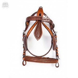 Pure 100% <b>Leather</b> Single Horse Driving <b>Harness</b> set in black brown custom wholesale - Product Image 2