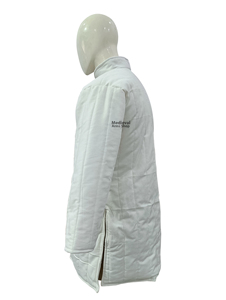 Gambesón Medieval Blanco de Alta Calidad, Largo, de Manga Larga, Acolchado de Algodón, Chaqueta Aketon para Reenactment, Ferias y Fiestas Históricas - Product Image 4