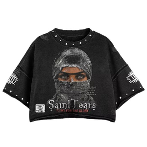 Wholesale Custom Acid Wash Crop <b>T</b> <b>Shirt</b> | 100% Cotton Loose <b>Boxy</b> Hip Hop Streetwear Men’s <b>T</b> <b>Shirt</b> - Product Image 2