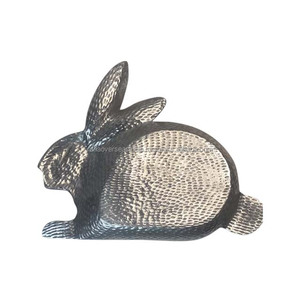 ชามกระต่ายโลหะจานกระต่ายหรูหราเหมาะสำหรับผลไม้แห้งของขบเคี้ยวผลไม้สด & มีสไตล์และติดทนนาน - Product Image 1